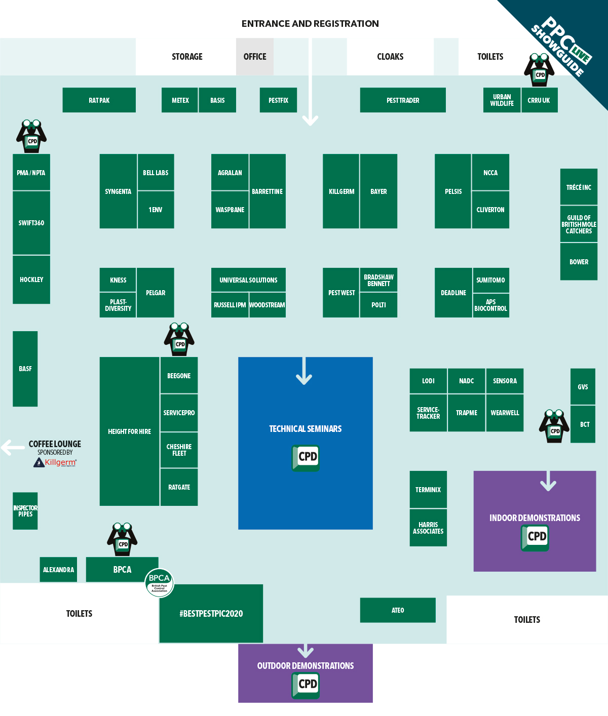 PPC Live Showguide map 2020